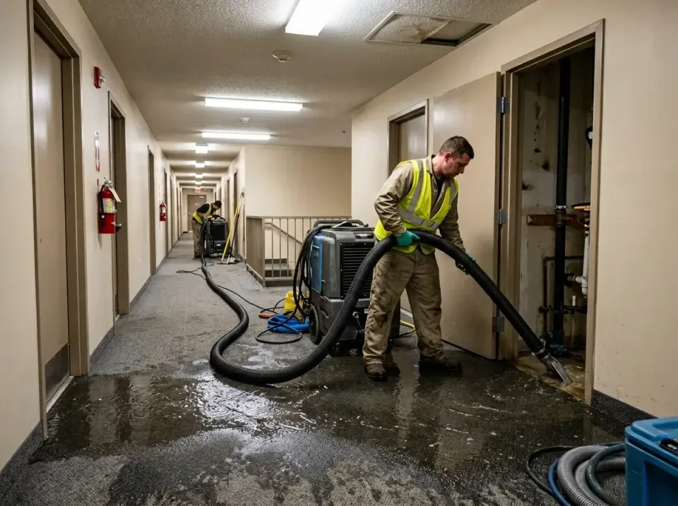 multi-unit-apartment-hallway-f-005 — frequently asked questions, Emergency Burst Pipe Water Extraction & Removal in Chackbay…